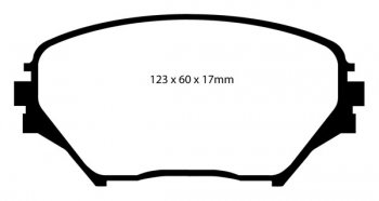 DP61402 EBC Brakes Greenstuff тормозные колодки передние TOYOTA Rav 4 TOYOTA RAV 4 2.0 2001 thru 2003; TOYOTA RAV 4 2.4 2003 thru 2005;