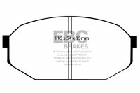 DP433 EBC Brakes Ultimax2 Тормозные колодки перед  MITSUBISHI Galant, Lancer, Sapporro, Starion