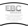 DP21485 EBC Brakes Greenstuff тормозные колодки перед. DACIA Dokker, Duster, Lodgy, Logan; LADA Largus, Vesta; MERCEDES-BENZ Citan; NISSAN Micra, Note; RENAULT Captur, Clio, Grand Modus, Kangoo, Megane, Modus