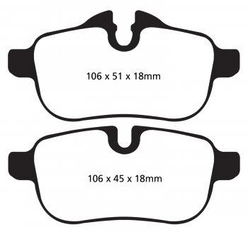 DP22046 EBC Brakes Greenstuff тормозные колодки зад BMW Z4 выпуска 2009-2016 года