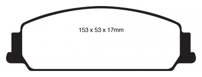 DP31833C EBC Brakes Redstuff Тормозные колодки BITTER Vero; CHEVROLET Caprice, Lumina; HOLDEN Commodore выпуска 2006-2017 года