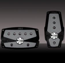 PEDAL KIT 2PC BLK Anti-slip Surface