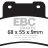 FA432HH EBC BRAKES Double-H™ тормозные колодки  APRILIA Dorsodura, Mana, RS, Shiver; KYMCO Xciting; SYM Max