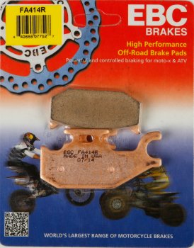 FA414R EBC BRAKES Organic тормозные колодки  SUZUKI LT-A, LT-F 2005-2012 года выпуска