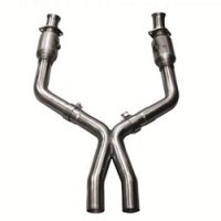 6023-CX-3 KOOKS HEADERS 3" x 2,5" OEM Exhaust Catted X Pipe. Используется только с коллектором Kooks для: FORD MUSTANG GT