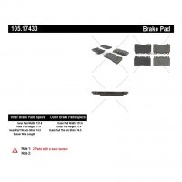 105.17430 Тормозные колодки Posi-Quiet Ceramic HYUNDAI перед