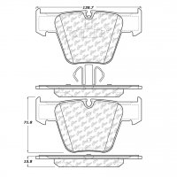 104.12890 Тормозные колодки Posi-Quiet Metallic MERCEDES-BENZ