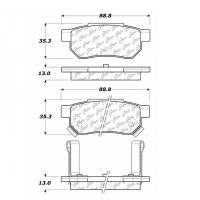 105.03740 Тормозные колодки Posi-Quiet Ceramic ACURA, HONDA