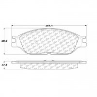 105.08030 Тормозные колодки Posi-Quiet Ceramic