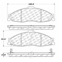106.07490 Тормозные колодки PosiQuiet Extended Wear CHEVROLET, PONTIAC