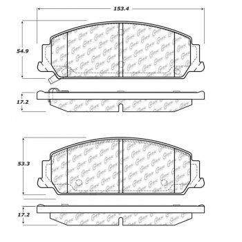 106.13510 Тормозные колодки PosiQuiet Extended Wear 
