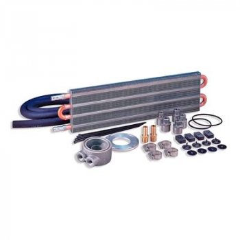 3951 Flex-a-Lite Радиатор масляного охлаждения двигателя Kit   Overall dimensions are 5" by 20" by 3/4" Easy to follow instructions with complete hardware, hose and fittings for complete installation Billet aluminum fittings offer more secure host connections Features 1/2" barb with a tube diameter of 1/2" for proper fit Designed for filters with 3/4", 13/16", 18mm, 20mm, or 22mm threads  