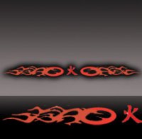 WNDSHLD DECAL FLAME