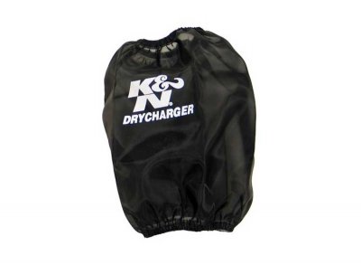 RF-1037DK K&amp;N Чехол фильтра DRYCHARGER для черный, CUSTOM PreCharger ® - K&N PreCharger является специально разработанным фильтром для того чтобы продлить интервал обслуживания K&N фильтра, при использование в очень пыльных условиях.