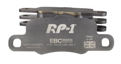 DP81858RP1 EBC Brakes Racing's RP-1™ Тормозные колодки зад DR DR2, DR5; DS DS3, DS4, DS4 Crossback, DS5; PORSCHE 911 (991) (Cast Iron Disc Only) выпуска 2007-2015 года