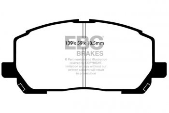 DP1634 EBC Brakes Ultimax2 тормозные колодки LEXUS RX300; TOYOTA Highlander выпуска 2000-2008 года