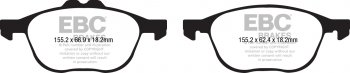 DPX2194 EBC Brakes Ultimax2 Тормозные колодки перед  FORD Kuga, Tourneo, Transit выпуска 2013-2023 года