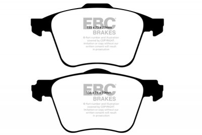 DP1690 EBC Brakes Ultimax2 Тормозные колодки перед  VOLVO XC90 выпуска 2002-2015 года