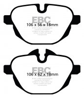 DP22047 EBC Brakes Greenstuff тормозные колодки зад BMW 5 Series, 5, 5, 5, 5 xDrive, 5 xDrive, 5 xDrive, 5 xDrive, 7, 7, 7 xDrive, 7 xDrive, i8