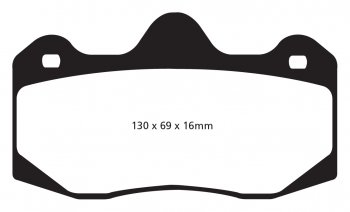 DP5049NDX EBC Brakes Bluestuff Тормозные колодки зад PORSCHE 911 (991/2) (Cast Iron Disc Only) выпуск 2016-2017 года