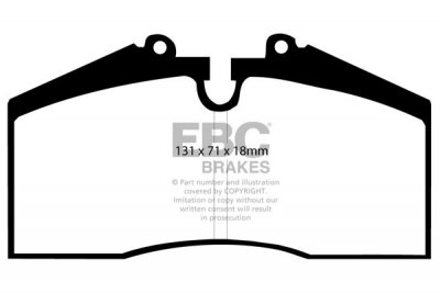 DP9767 EBC Brakes Orangestuff Тормозные колодки зад FACEL VEGA Excellence; PORSCHE 911 (993) выпуск 1959-1997 года