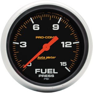 2-5/8" датчик давления топлива, 0-15 PSI, W/O PEAK &amp; VALLEY AUTO METER #5461 Fuel Pressure