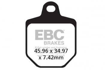 FA433/4HH EBC BRAKES Double-H™ тормозные колодки  HONDA-HM CRM; HUSABERG FS570; KTM SMR 2007-2012 года выпуска