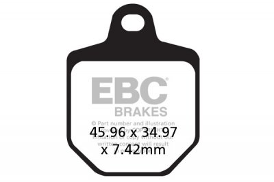 FA433/4HH EBC BRAKES Double-H™ тормозные колодки  HONDA-HM CRM; HUSABERG FS570; KTM SMR 2007-2012 года выпуска