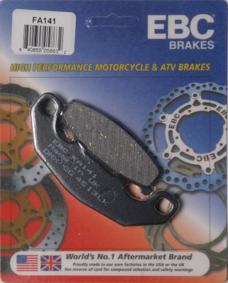 FA141 EBC BRAKES Organic тормозные колодки  KAWASAKI GPX, GPZ, KR-1, ZR, ZX 1987-2004 года выпуска