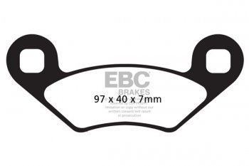 FA159TT EBC BRAKES Organic тормозные колодки  POLARIS 250, 300, 325, 330, 335, 350, 400, 425, 450, 500, 525, 600, 700, 800, 455cc, Hawkeye, PPS, PPS, PTV, Ranger, Trail 1988-2012 года выпуска