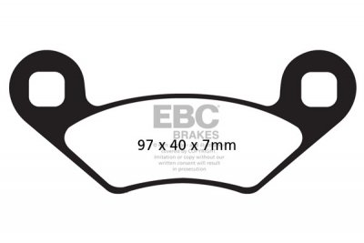 FA159TT EBC BRAKES Organic тормозные колодки  POLARIS 250, 300, 325, 330, 335, 350, 400, 425, 450, 500, 525, 600, 700, 800, 455cc, Hawkeye, PPS, PPS, PTV, Ranger, Trail 1988-2012 года выпуска