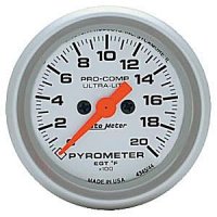 2" E.G.T. KIT, 0-2000`F, FSE, ULTRA-LITE AUTO METER #4345