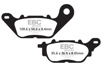 SFA464 EBC BRAKES Organic тормозные колодки  MBK XC; YAMAHA T135, T135-SE, XC, YB 2006-2012 года выпуска