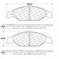 105.08040 Тормозные колодки Posi-Quiet Ceramic FORD