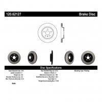 120.62127 Тормозные диски Premium BUICK, CADILLAC, CHEVROLET, SAAB зад