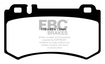 DP21490 EBC Brakes Greenstuff тормозные колодки зад MERCEDES-BENZ S-Class (W220) выпуска 2002-2003 года