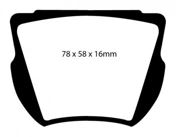 DP2134 EBC Brakes Greenstuff тормозные колодки передние DAIMLER SP250; FORD Consul 375, Zephyr, Zodiac; SUNBEAM Alpine для машин выпуска 1959-1966 года