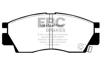 DP679 EBC Brakes Ultimax2 Тормозные колодки перед  MITSUBISHI Sapporro выпуска 1986-1990 года