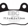 FA086 EBC BRAKES Organic тормозные колодки AJS, ASPES, BETA, C F MOTO, CAGIVA, CCM, CPI, DAELIM, GARELLI, GENERIC, GOES, H.P. POWER, HERO HONDA, HONDA, HONGDOU, HYOSUNG, ITALJET, JIALING, JONWAY, KEEWAY, KYMCO, LAMBRETTA, LIFAN, MEGELLI, MOTOM, PEUGEOT, Q