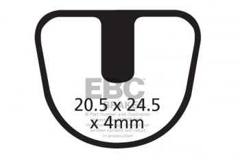 CFA392 EBC BRAKES Organic тормозные колодки 