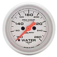 2" датчик температура воды, 100-260`F FSE AUTO METER #4355