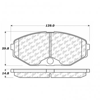 104.04860 Тормозные колодки Posi-Quiet Metallic INFINITI 