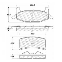 105.03770 Тормозные колодки Posi-Quiet Ceramic