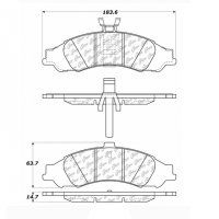 106.10430 Тормозные колодки PosiQuiet Extended Wear PONTIAC