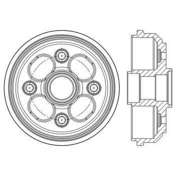 123.99026 Тормозные диски Premium CHEVROLET зад 
