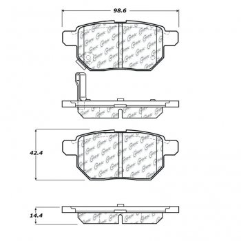 106.13540 Тормозные колодки PosiQuiet Extended Wear 