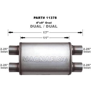 11378 Magnaflow Глушитель прямоточный 11" Body 