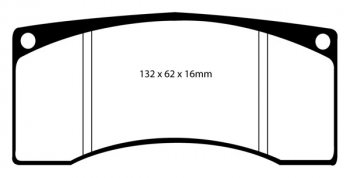 DP3016C EBC Brakes Тормозные колодки FORD Saleen Mustang FORD Saleen Mustang
