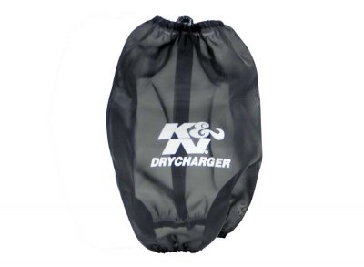 RF-1045DK K&amp;N Чехол фильтра DRYCHARGER для черный, CUSTOM PreCharger ® - K&N PreCharger является специально разработанным фильтром для того чтобы продлить интервал обслуживания K&N фильтра, при использование в очень пыльных условиях.