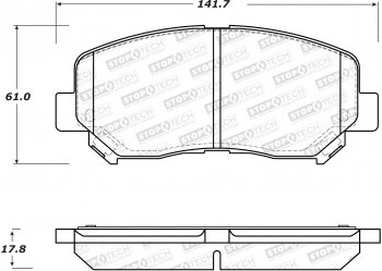 309.16403 StopTech Тормозные колодки Performance Jeep Передние